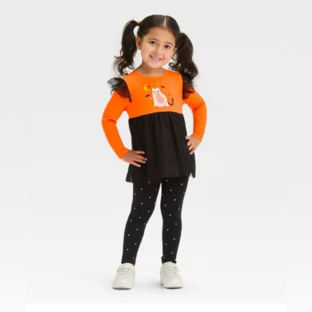 5t Halloween Tunic with matching Leggings